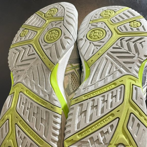 Asics Women's White Gel Challenger 9 Lace Up Running Sneakers E353Y Size 7 - Picture 9 of 9